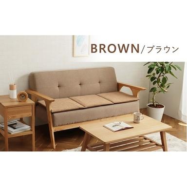 クッション 日本製 ベンチシート フリーシート 無地 シンプル ブラウン 約40×120cm