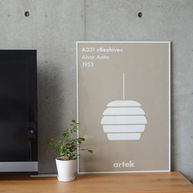 Artek（アルテック） A331 pendant “Beehive”（ビーハイヴ） ポスター 50×70cm