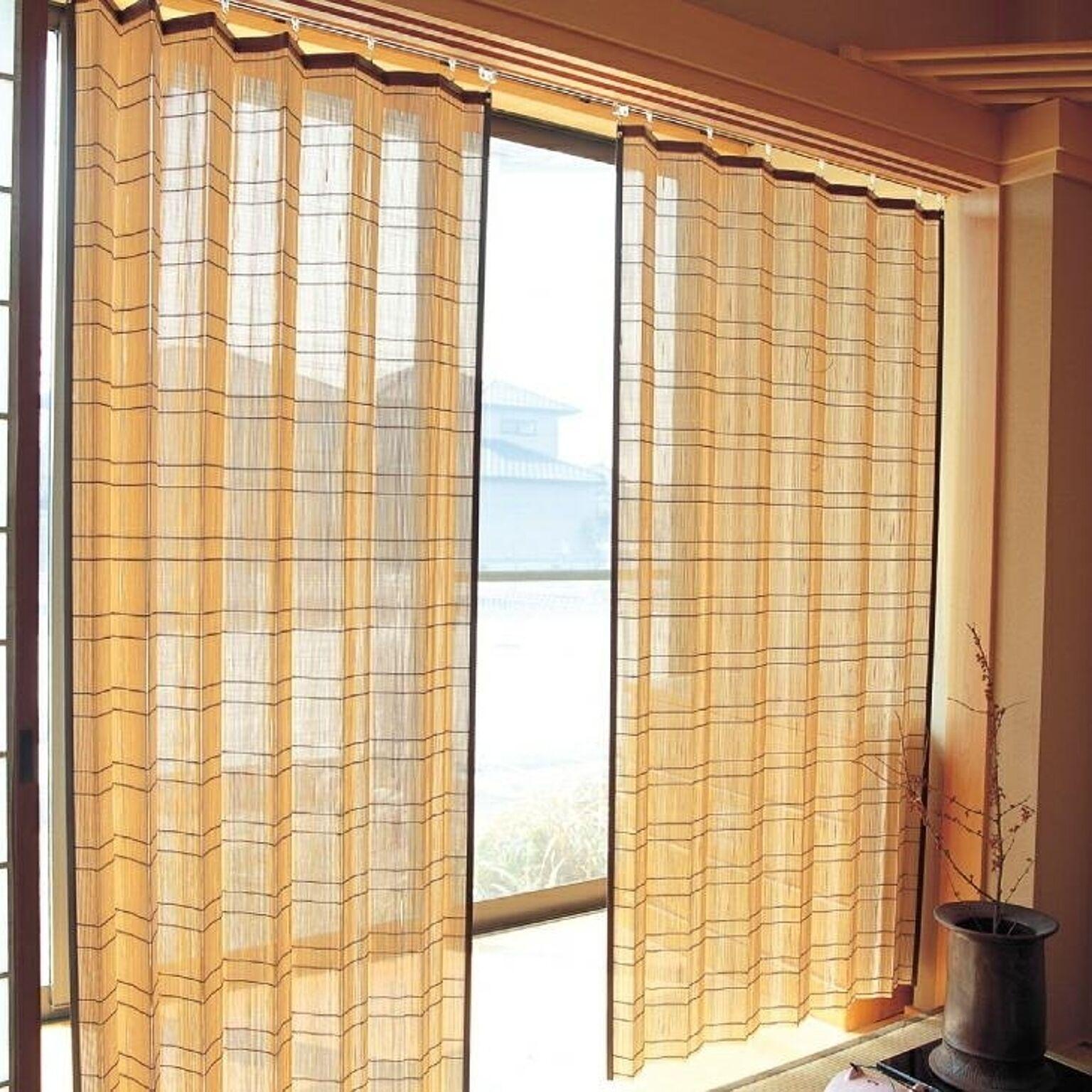 竹カーテン 2本組 幅100cm×丈168cm