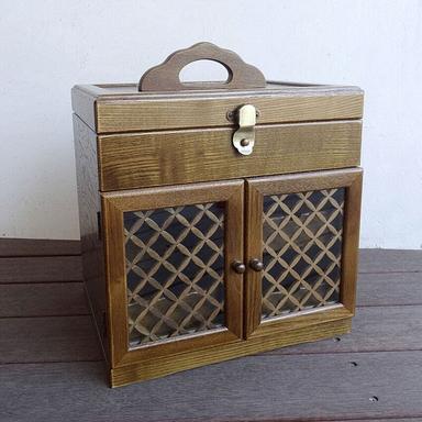 Alice　メイクボックス 　国産　日本製　木製コスメボックス　