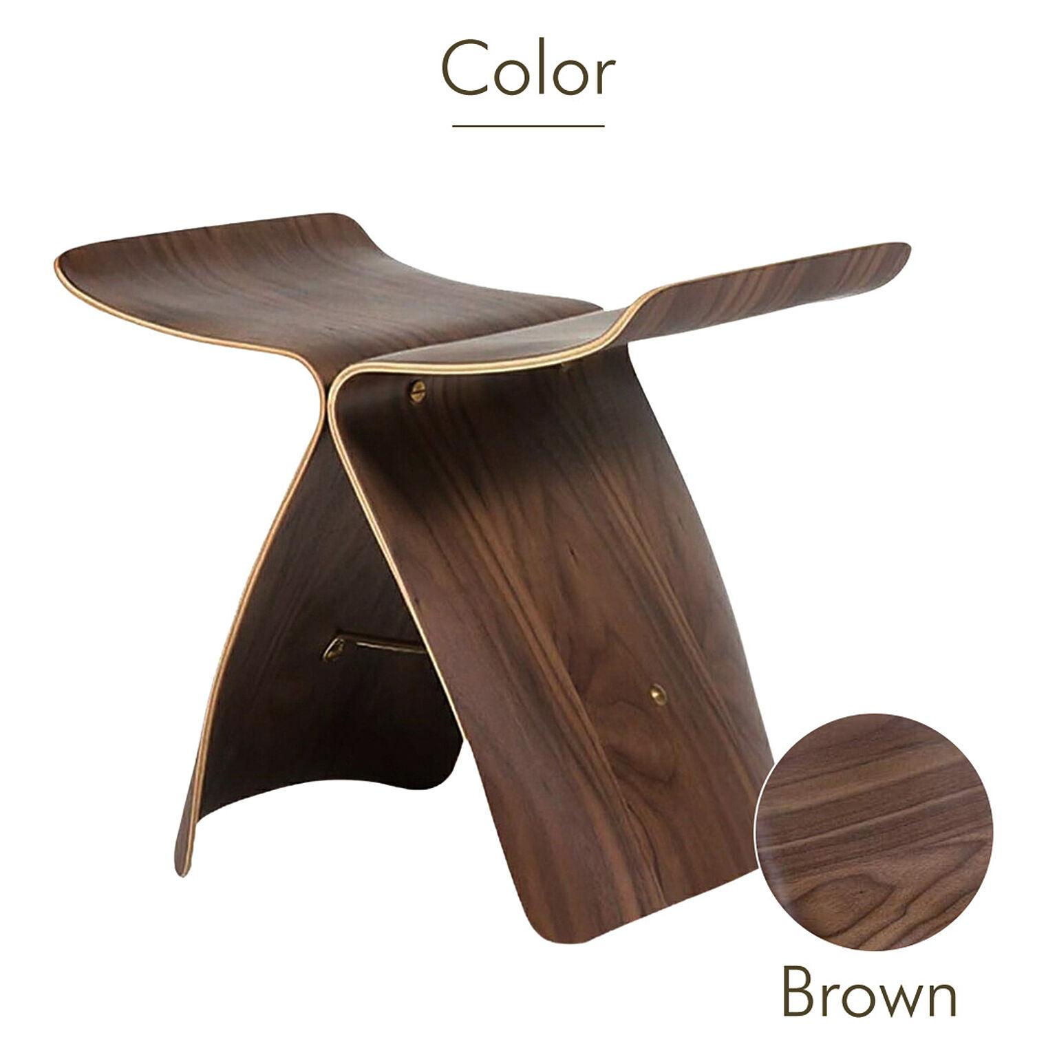 バタフライスツール ブラウン リプロダクト品 ウッドチェア 木製チェア 木製スツール 木製椅子 木製イス スツール 椅子 イス 家具 ウッド チェア