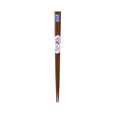 （まとめ）小柳産業 六角木箸 鉄刀木×20セット