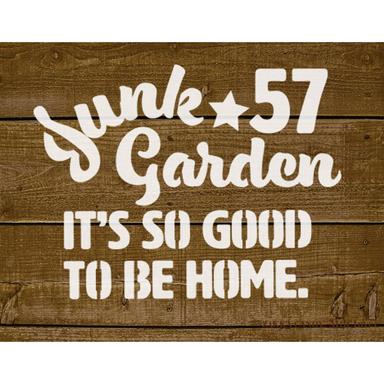 オリジナル ステンシル シート Junk Garden 57【DIY リメカン ハンドメイドに】