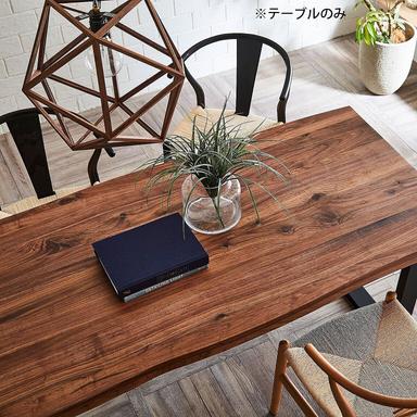 テーブル単品 一枚板風 天然木 ダイニング 無垢材継ぎ継ぎ一枚板風テーブル 耳付き テーブルのみ 幅160cm