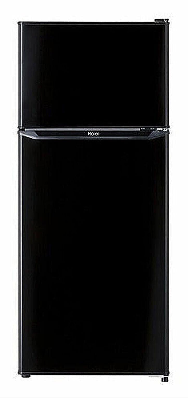 冷蔵庫 小型 2ドア 静音 スリム 省エネ ハイアール 130L 2ドア冷蔵庫（直冷式）ブラック 右開き Haier JR-N130B-K 管理No. 4562117089300
