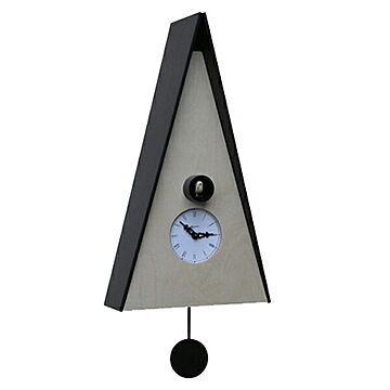 【正規輸入品】 イタリア ピロンディーニ 102-BLACK Pirondini 木製鳩時計 Norimberga 102 ブラック