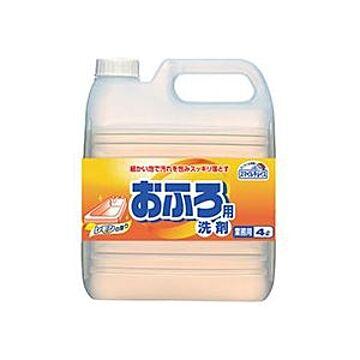 （まとめ）ミツエイ スマイルチョイス おふろ用洗剤4L 1本【×10セット】