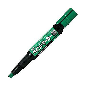 （まとめ）ぺんてる 油性ペン ペイントマーカー太字 緑 MWP30-D 1セット（10本）【×2セット】