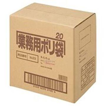 日本サニパック △ポリゴミ袋 N-23 透明 20L 10枚 60組