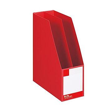 (まとめ) ライオン事務器 ボックスファイル 板紙製A4タテ 背幅105mm 赤 B-880S 1冊 【×10セット】