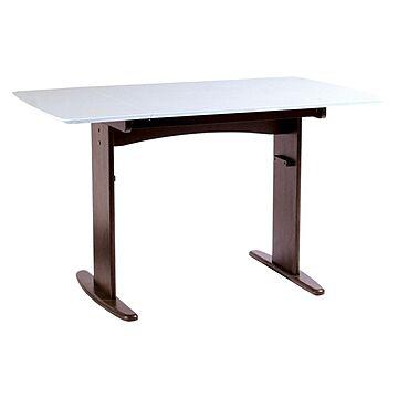 伸長式ダイニングテーブル/バタフライテーブル 【幅90cm/120cm】木製 スライドタイプ