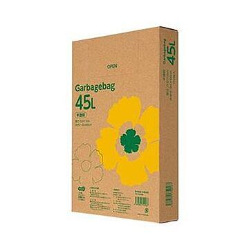 （まとめ）TANOSEE ゴミ袋エコノミー 半透明 45L BOXタイプ 1箱（110枚）【×20セット】