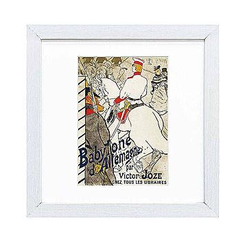 Henri Lautrec（アンリ ロートレック） ドイツのバビロン アートポスター（フレーム付き） m11495