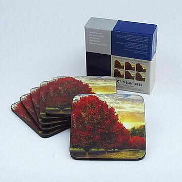 ピンパーネル　コースター6pcsセット　Crimson Trees　X0010268885　サービングウェア　イギリス　ブランド