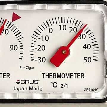 GRUS（グルス） 日本製 精密温湿度計 葉巻用