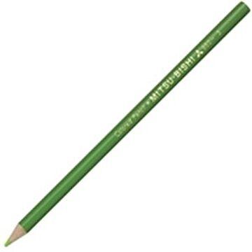 (業務用50セット) 三菱鉛筆 色鉛筆 K880.5 黄緑 12本入