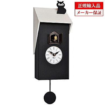 【正規輸入品】イタリア ピロンディーニ Pirondini ART106 木製 クオーツ 鳩時計（はと時計） Black Whiteroof 106 ブラック×ホワイト