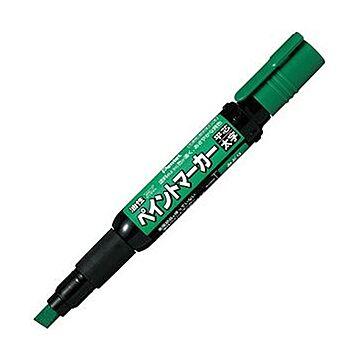 （まとめ）ぺんてる 油性ペン ペイントマーカー太字 緑 MWP30-D 1セット（10本）【×5セット】