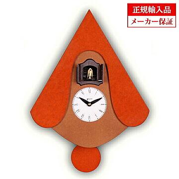 【正規輸入品】 イタリア ピロンディーニ 105B Pirondini 木製鳩時計 New W オレンジ