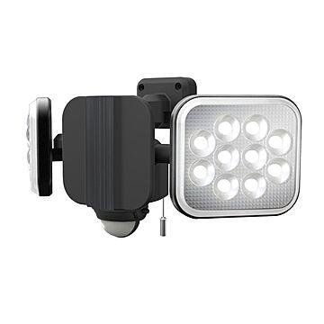 ムサシ LED センサーライト 照明器具 12W×2灯 取り付け自在 防犯対策用品