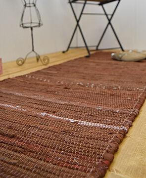 キッチンマット 裂き織り ニューチンディー 50×150cm インド綿100％ 