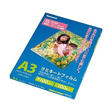 (まとめ) ナカバヤシ ラミネートフィルム A3100μ LPR-A3E2 1パック(100枚) 【×5セット】