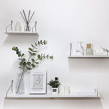 【Bauhaus Japan】Modern wall shelf/ウォールシェルフ/壁掛け/ディスプレイラック/棚/賃貸