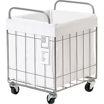 【BRID】FOLDING LAUNDRY SQUARE BASKET with CASTER 40L WIDE フォールディング ランドリー スクエアバスケット 40L WIDE