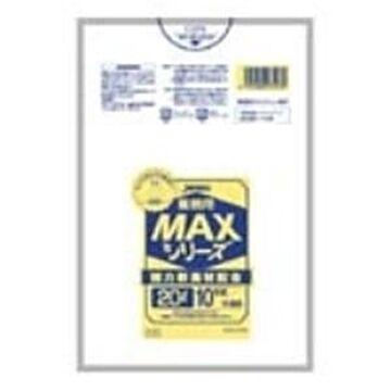 （まとめ）ジャパックス MAXゴミ袋 S-23 半透明 20L 10枚×50セット