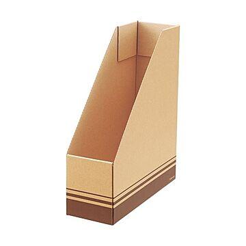 （まとめ）TANOSEEボックスファイル(ナチュラル) A4タテ 背幅100mm 1パック(5冊) 【×10セット】