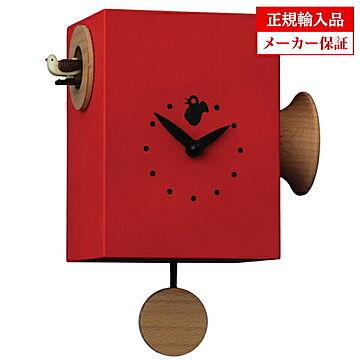 【正規輸入品】 イタリア ピロンディーニ 804-RED Pirondini 木製鳩時計 Trombettimo 804 レッド