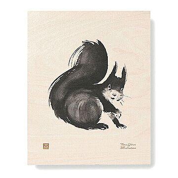 木のポスター Teemu Jarvi 24x30 Squirrel リス POWFG-SQ2