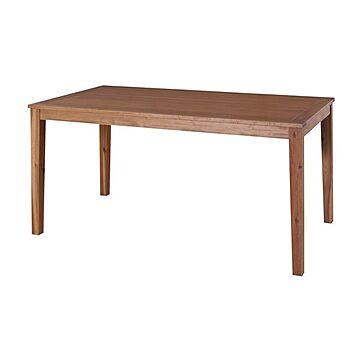 木製ダイニングテーブル/リビングテーブル 【奥行80cm】 アカシア材オイル仕上げ 『アルンダ』