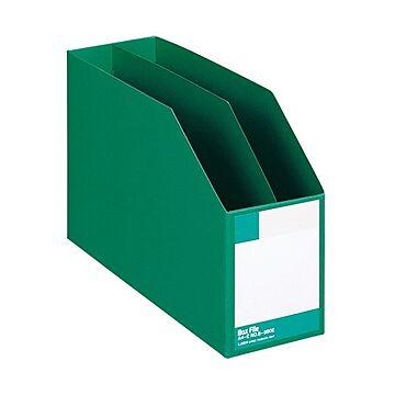 (まとめ) ライオン事務器 ボックスファイル 板紙製A4ヨコ 背幅105mm 緑 B-880E 1冊 【×10セット】
