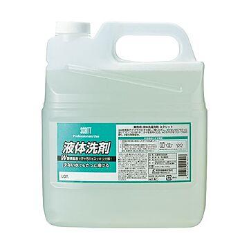 （まとめ）熊野油脂 スクリット 衣料用液体洗剤4L 1本【×2セット】