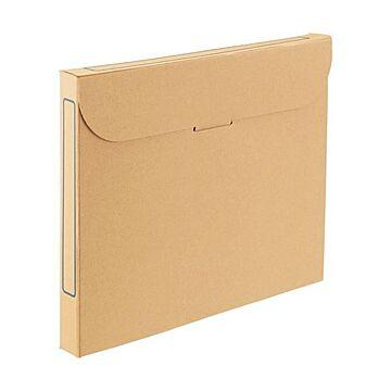 （まとめ）TANOSEE ファイルボックス A4背幅32mm ナチュラル 1パック(5冊) 【×5セット】