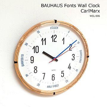 掛け時計 BAUHAUS Fonts Wall Clock CarlMarx（バウハウス フォンツ ウォールクロック CarlMarx） / WCL-006