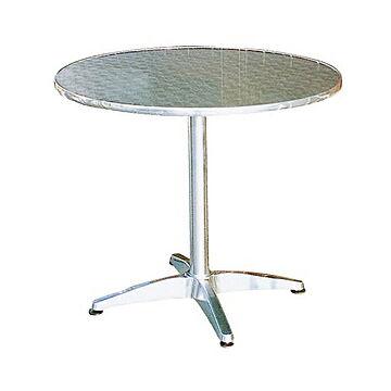 テーブル 組立式 アルミテーブル 丸 YTS1-80 φ800x高さ700mm ジャービス商事