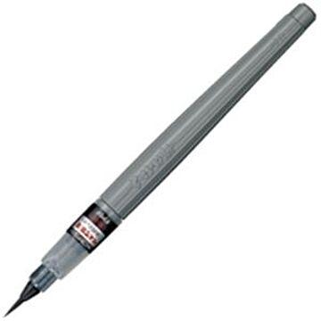 （まとめ）ぺんてる 筆ペン XFP5F 極細顔料×10セット