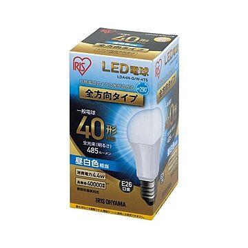 （まとめ）アイリスオーヤマ LED電球40W E26 全方向 昼白色 4個セット×5セット