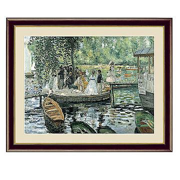Pierre-Auguste Renoir（ピエール＝オーギュスト・ルノワール） ラ・グルヌイエール アートポスター（フレーム付き） m10810
