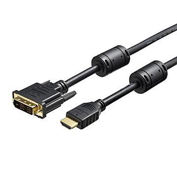 バッファロー（サプライ） HDMI：DVI変換ケーブル コア付 3.0m ブラック BSHDDV30BK