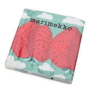 マリメッコ ペーパーナプキン マンシッカヴォレット ターコイズ 33x33cm 20枚入り marimekko MANSIKKAVUORET