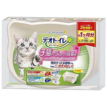 (まとめ）デオトイレ 子猫から体重5kgの成猫用 （ペット用品)【×4セット】