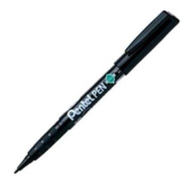 （まとめ）ぺんてる ペン ENMS50-A 細字 丸芯 黒×30セット