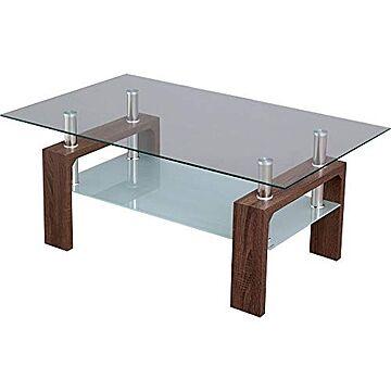 棚板付き強化ガラステーブル