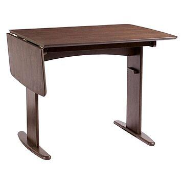 伸長式ダイニングテーブル/バタフライテーブル 【幅90cm/120cm】木製 スライドタイプ