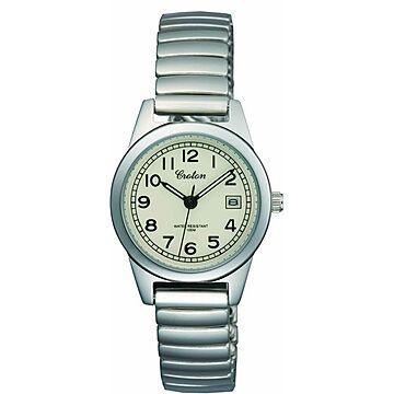 CROTON(クロトン) 腕時計 3針 デイト 10気圧防水 伸縮バンド RT-140L-4