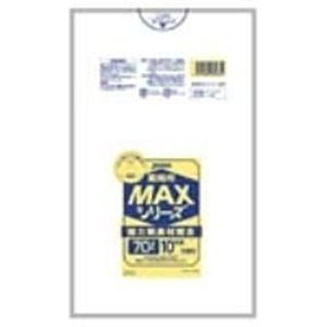 （まとめ）ジャパックス MAXゴミ袋 S-73 半透明 70L 10枚×20セット