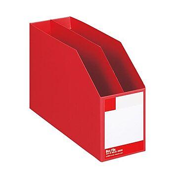 (まとめ) ライオン事務器 ボックスファイル 板紙製A4ヨコ 背幅105mm 赤 B-880E 1冊 【×10セット】